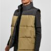 Block Puffer Vest black/tiniolive
