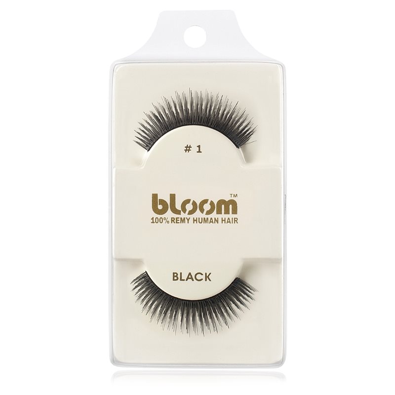 Bloom Natural ragasztható műszempilla természetes hajból No. 1 (Black) 1 cm-Eredeti