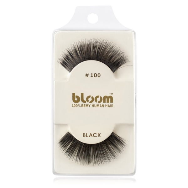 Bloom Natural ragasztható műszempilla természetes hajból No. 100 (Black) 1 cm-Eredeti