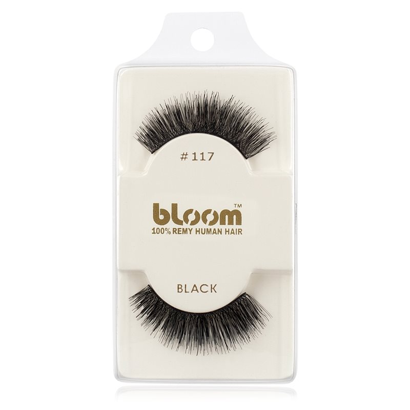 Bloom Natural ragasztható műszempilla természetes hajból No. 117 (Black) 1 cm-Eredeti