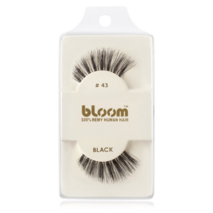 Bloom Natural ragasztható műszempilla természetes hajból No. 43 (Black) 1 cm-Eredeti