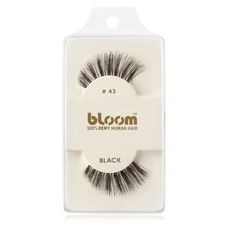 Bloom Natural ragasztható műszempilla természetes hajból No. 43 (Black) 1 cm-Eredeti