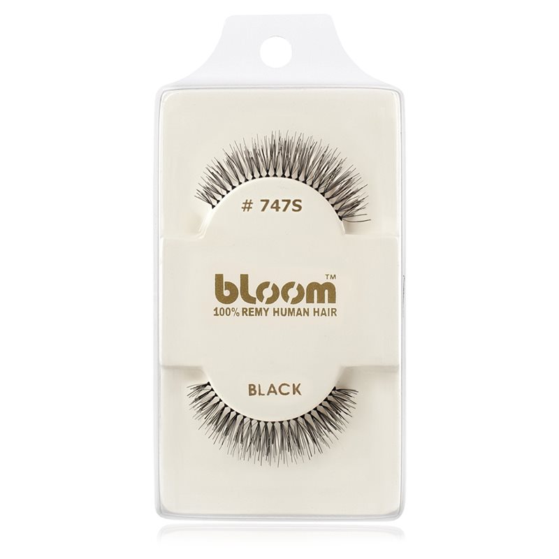 Bloom Natural ragasztható műszempilla természetes hajból No. 747S (Black) 1 cm-Eredeti