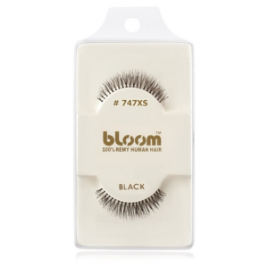 Bloom Natural ragasztható műszempilla természetes hajból No. 747XS (Black) 1 cm-Eredeti