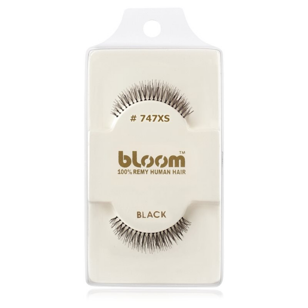 Bloom Natural ragasztható műszempilla természetes hajból No. 747XS (Black) 1 cm-Eredeti