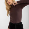 Blouse-D15200W02527A-dark brown