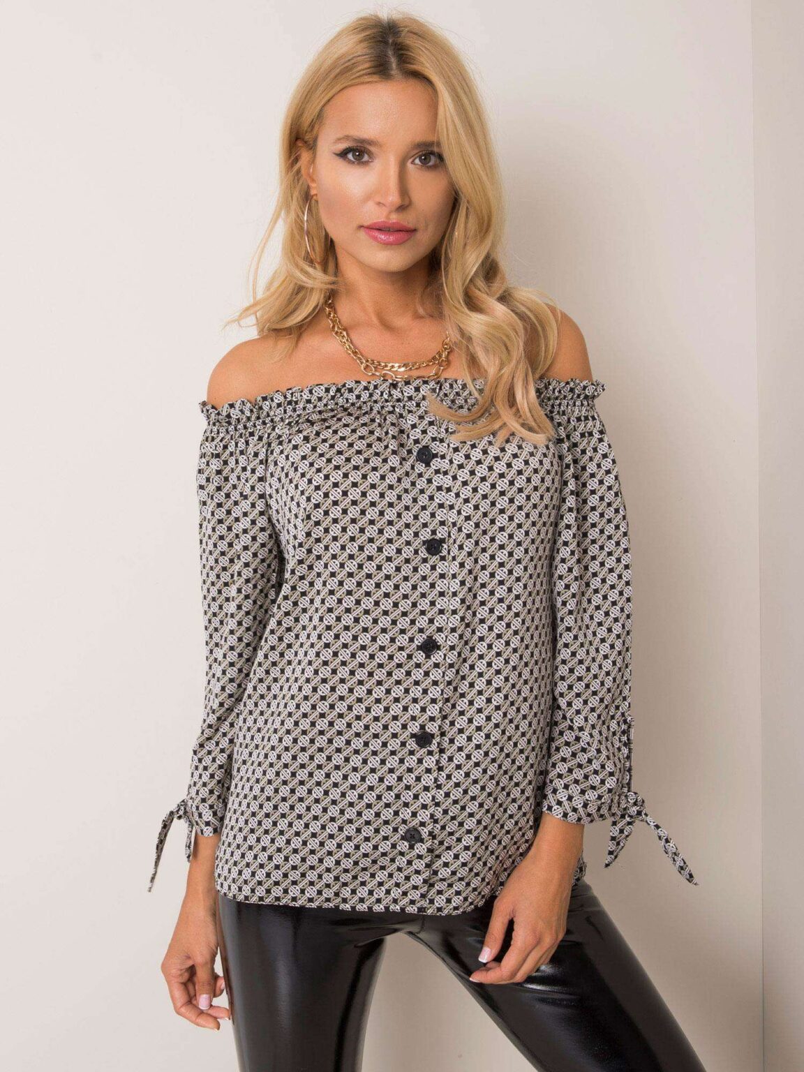 Blouse-D52211W10987B-black-white