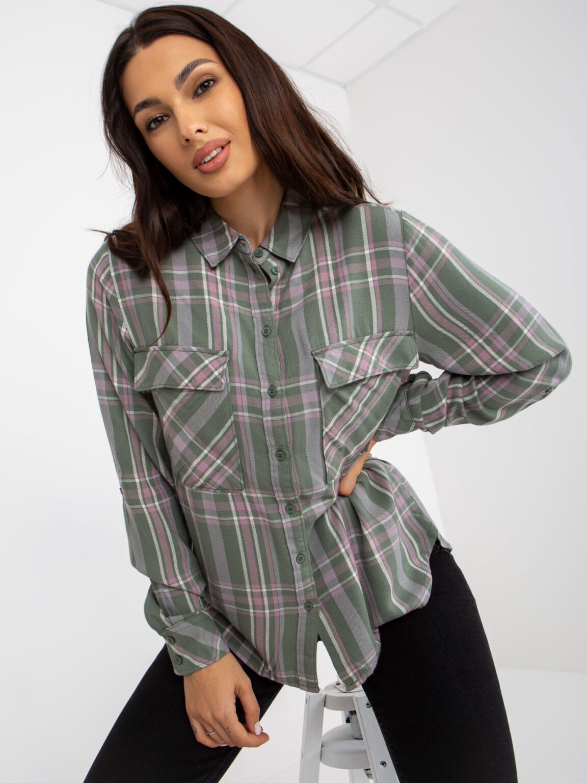 Blouse-D70039Z11082A-khaki