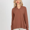Blouse-D73761M11081A-brown
