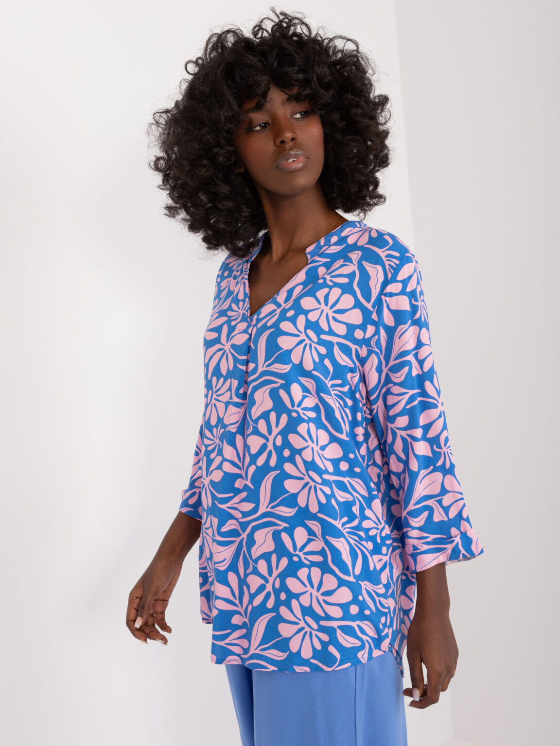 Blouse-D73771M11174A-blue