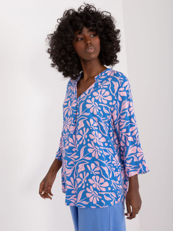 Blouse-D73771M11174A-blue