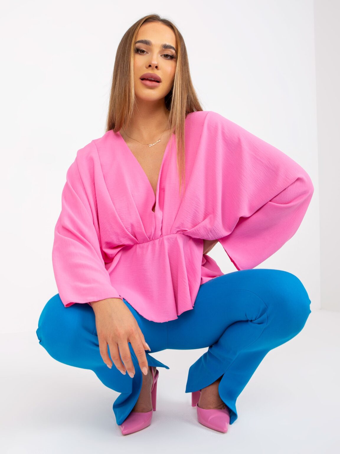 Blouse-DHJ-BZ-11979.67-pink