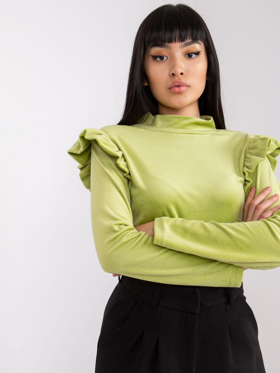 Blouse-DHJ-BZ-6533B.85-lime green