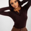 Blouse-EM-BZ-784.33P-dark brown