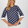 Blouse-LK-BZ-506755.56P-navy blue