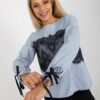 Blouse-LK-BZ-506877.15X-light blue
