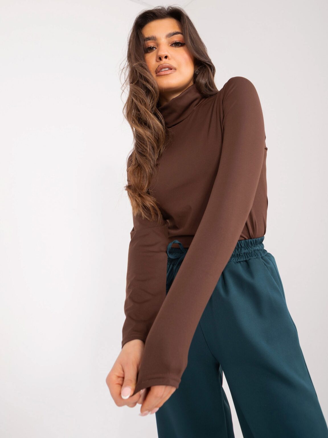 Blouse-LK-BZ-509532.08X-dark brown