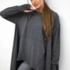 Blouse flared at the bottom graphite
