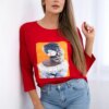 Blouse with 3D graphics