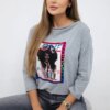 Blouse with American Girl Graphic Grey