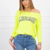 Blouse with Chicago yellow neon print