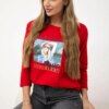 Blouse with Superior print red
