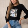 Blouse with Tide black print