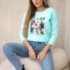 Blouse with Tide mint print