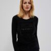 Blouse with inscription