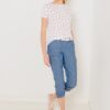Blue 3/4 trousers CAMAIEU - Ladies