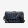 Blue-Black Women's Patterned Handbag Desigual Onyx Venecia 2.0 - Women