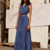 Blue Denim Shirt Maxi-dresses Pepe Jeans - Női