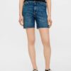 Blue Denim Shorts Pieces Lisa - Women