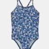 Blue Girly Floral One Piece Swimwear name it Felisia - Unisex