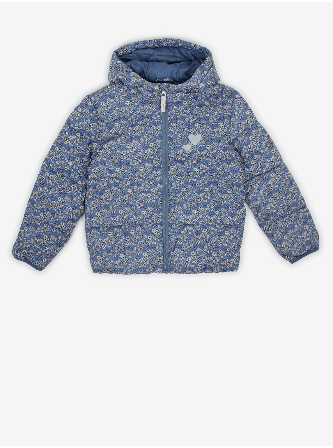 Blue Girly Flowered Quilted Jacket Tom Tailor - Girls