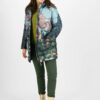 Blue-Green Women's Quilted Jacket Blutsgeschwister Mountain Cloud - Women