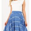 Blue Ladies Patterned Skirt Blutsgeschwister Dutch Delft - Ladies