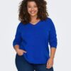 Blue Ladies Sweater ONLY CARMAKOMA Margareta - Women