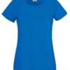 Blue Lady fit T-shirt Original Fruit of the Loom