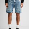 Blue Mens Denim Shorts Desigual Filo - Men