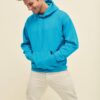 Blue Men's Hooded Sweat Fruit of the Loom