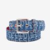Blue Men's Patterned Belt Diesel - Men's