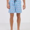 Blue Mens Patterned Swimwear Jack & Jones Fiji - Men