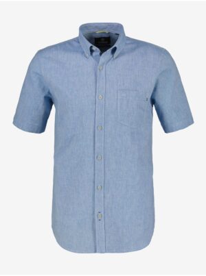 Blue Men's Short Sleeve Shirt LERROS - Men