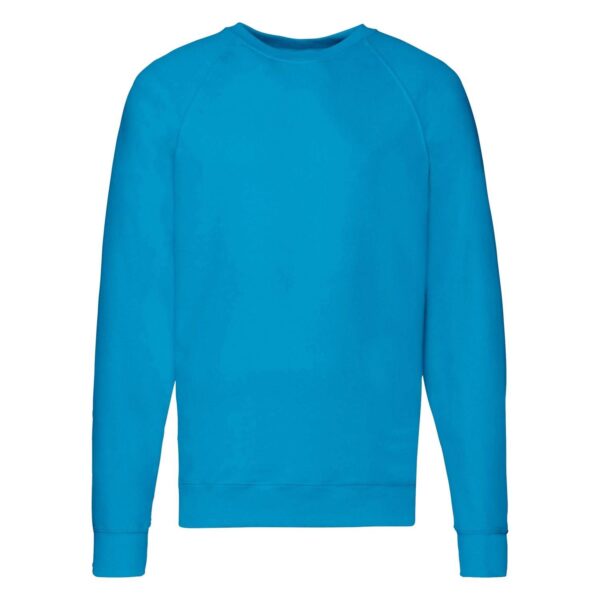 Blue Men's Sweatshirt Lightweight Raglan Sweat Fruit of the Loom