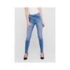 Blue Skinny Fit Jeans with Split Hems ONLY Blush - Women