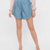 Blue Striped Loose Shorts Pieces Tiffany - Women's