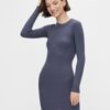 Blue Sweater Dress Pieces Rista - Női