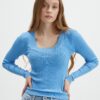 Blue Sweater JDY Plum - Women