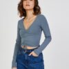 Blue Women Cropped T-Shirt TALLY WEiJL - Women